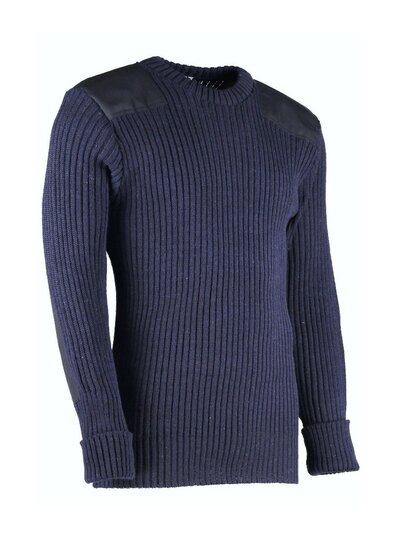 Wollen Leger Trui York Navy
