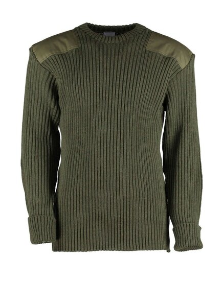 Wollen Leger Trui York Olive
