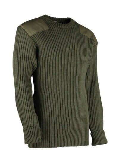 Wollen Leger Trui York Olive