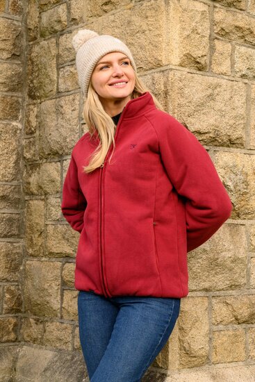 Lighthouse Fleece Jas Avon Maroon