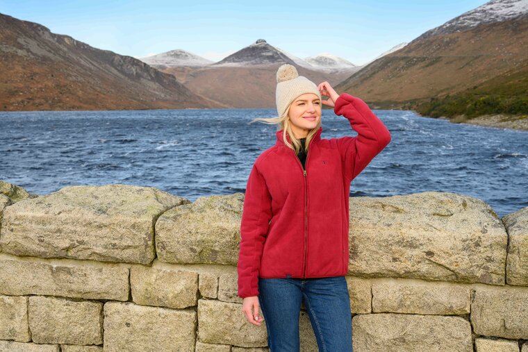 Lighthouse Fleece Jas Avon Maroon