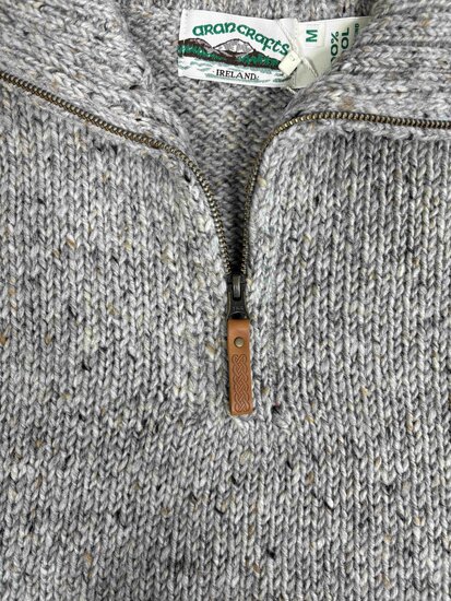 Aran Crafts Wollen Trui Kilcar Grey