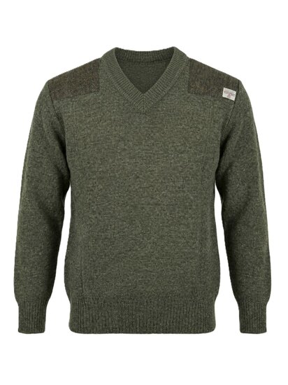 Wollen trui Drover V- Hals Derby Tweed