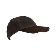 Walker en Hawkes Stallington Wax Baseball Cap Leren Klep Bruin