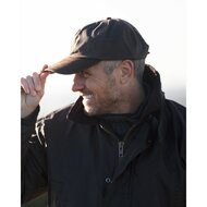 Walker en Hawkes Stallington Wax Baseball Cap Leren Klep Bruin