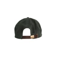 Walker en Hawkes Stallington Wax Baseball Cap Leren Klep Olive