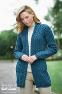 Aran Crafts Merinowollen Vest Bandon Teal