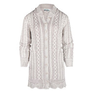 Aran Crafts Wollen Vest Fermanach Stone Mix