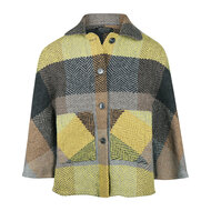 Branigan Weavers Wollen Cape Holly Mustard Grey