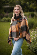 Branigan Weavers Wollen Poncho Galway Sage