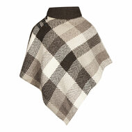 Branigan Weavers Wollen Poncho Multi Brown