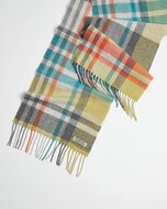 Foxford Lamswollen Sjaal Bright Border Check