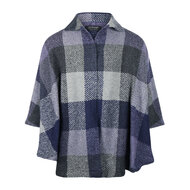 Branigan Weavers Wollen Cape Rachel Multi Indigo