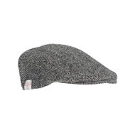 Walker en Hawkes Harris Tweed Oakmoor Flat Cap Steel Grey