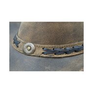 Walker en Hawkes Leather Outback Antique Explorer Hat Light Brown