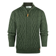 Aran Crafts Wollen trui Curracloe Army Green