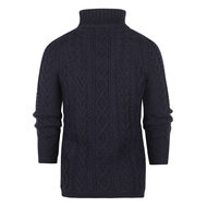 Aran Crafts Merinowollen Vest Ventry Navy