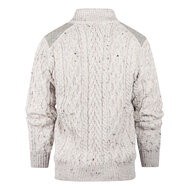 Aran Crafts Wollen trui Curracloe Oatmeal Nep