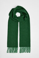 Foxford Lamswollen Sjaal Forest Green Herringbone