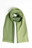 Foxford Fine Merino Extra Grote Sjaal Green 4 Stripe