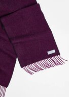 Foxford Lamswollen Sjaal Magenta Juniper Herringbone