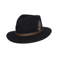 Walker en Hawkes Howick Wool Felt Hat Black