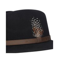 Walker en Hawkes Howick Wool Felt Hat Black