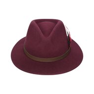 Walker en Hawkes Howick Wool Felt Hat Burgundy