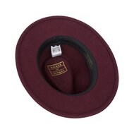 Walker en Hawkes Howick Wool Felt Hat Burgundy