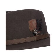 Walker en Hawkes Howick Wool Felt Hat Brown