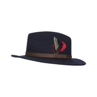 Walker en Hawkes Howick Wool Felt Hat Navy