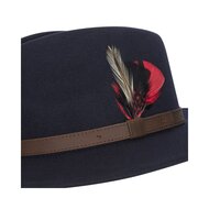 Walker en Hawkes Howick Wool Felt Hat Navy