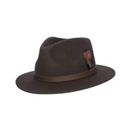 Walker en Hawkes Howick Wool Felt Hat Brown