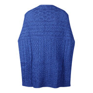 Aran Crafts Merinowollen sjaal poncho Blue Marl