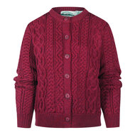 Aran Crafts Merinowollen Vest Tramore Fuchsia