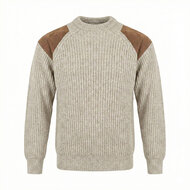 Wollen Swaledale trui Light Grey Welsh