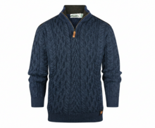 Aran Crafts Wollen trui Curracloe Navy