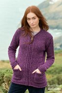 Aran Crafts Wollen Vest Inishowen Purple