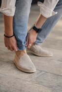 Shepherd Espadrille Jan Light Beige Su&eacute;de