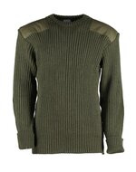 Wollen Leger Trui York Olive