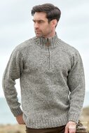 Aran Crafts Wollen Trui Kilcar Grey