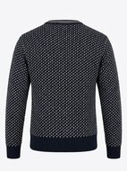 Wollen (Uniseks) trui Dover Navy Ecru