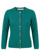 MerinoMink wollen vest Shell Cardigan - Glacier