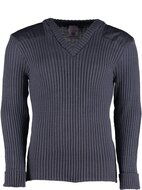 Wollen Leger Trui York V-Hals Navy
