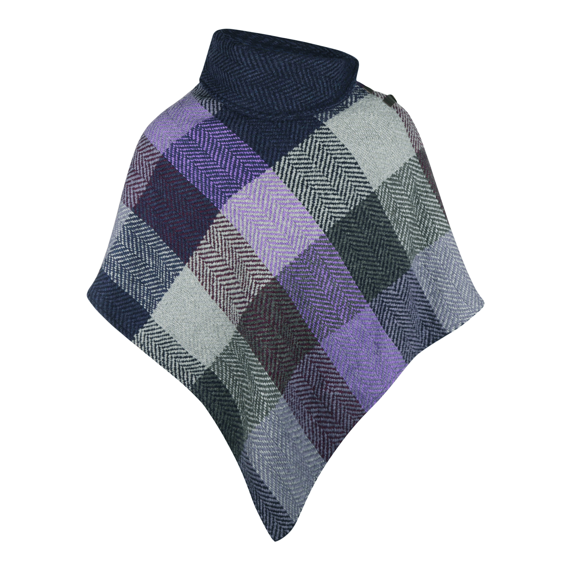 Branigan Weavers Wollen Poncho Donegal Lavender