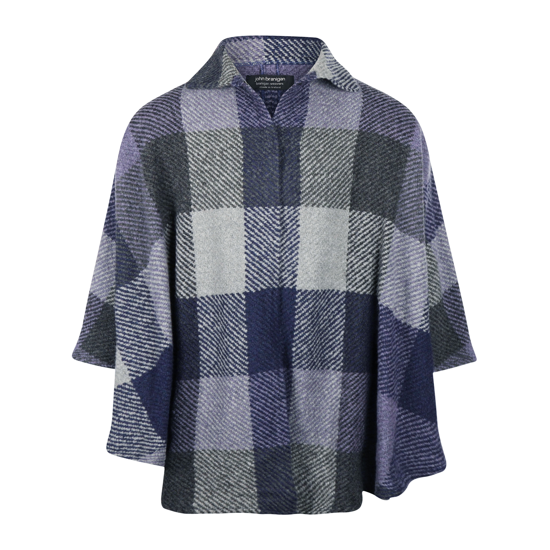 Branigan Weavers Wollen Cape Rachel Multi Indigo