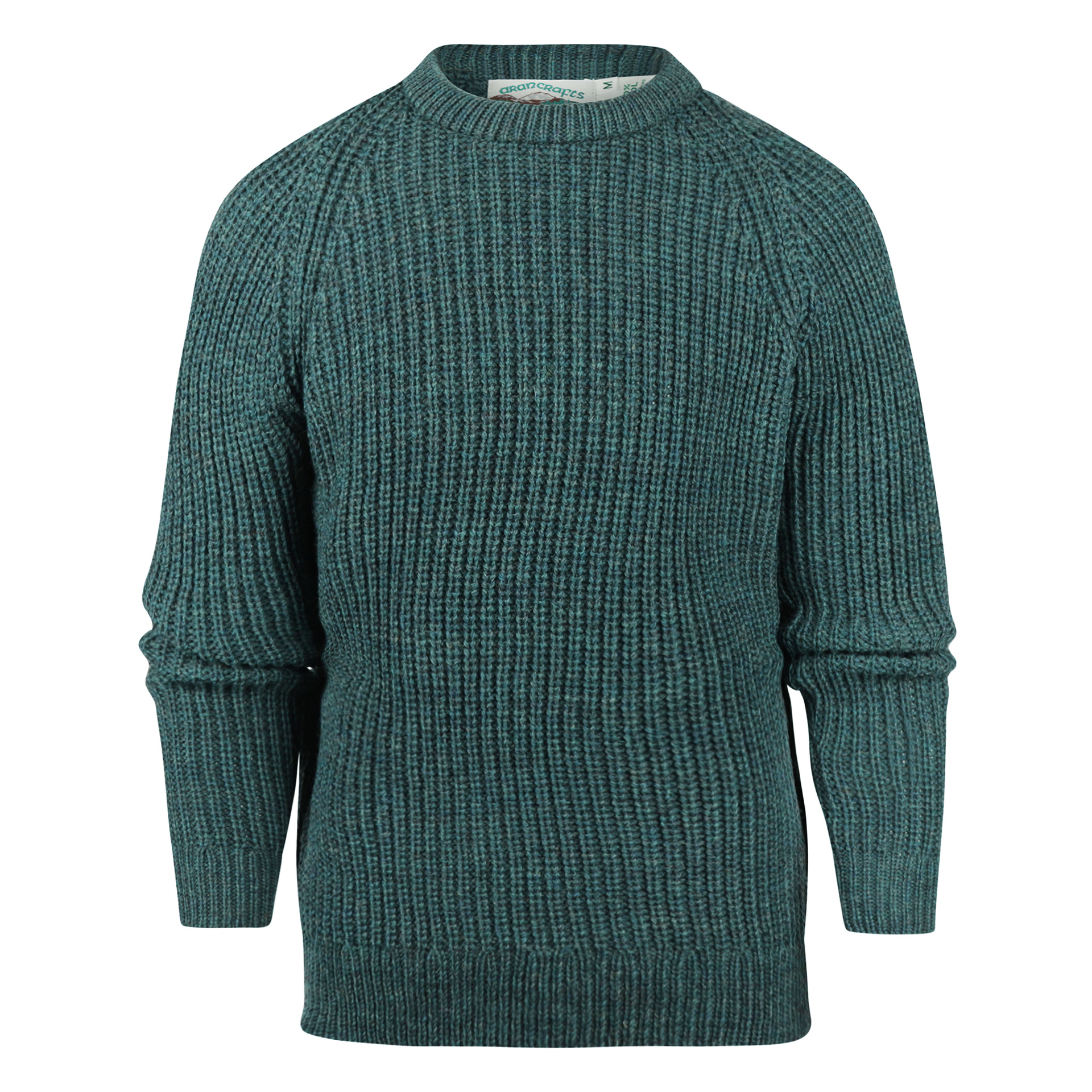 Aran Crafts (Uniseks) Wollen Trui The Fisherman Moss