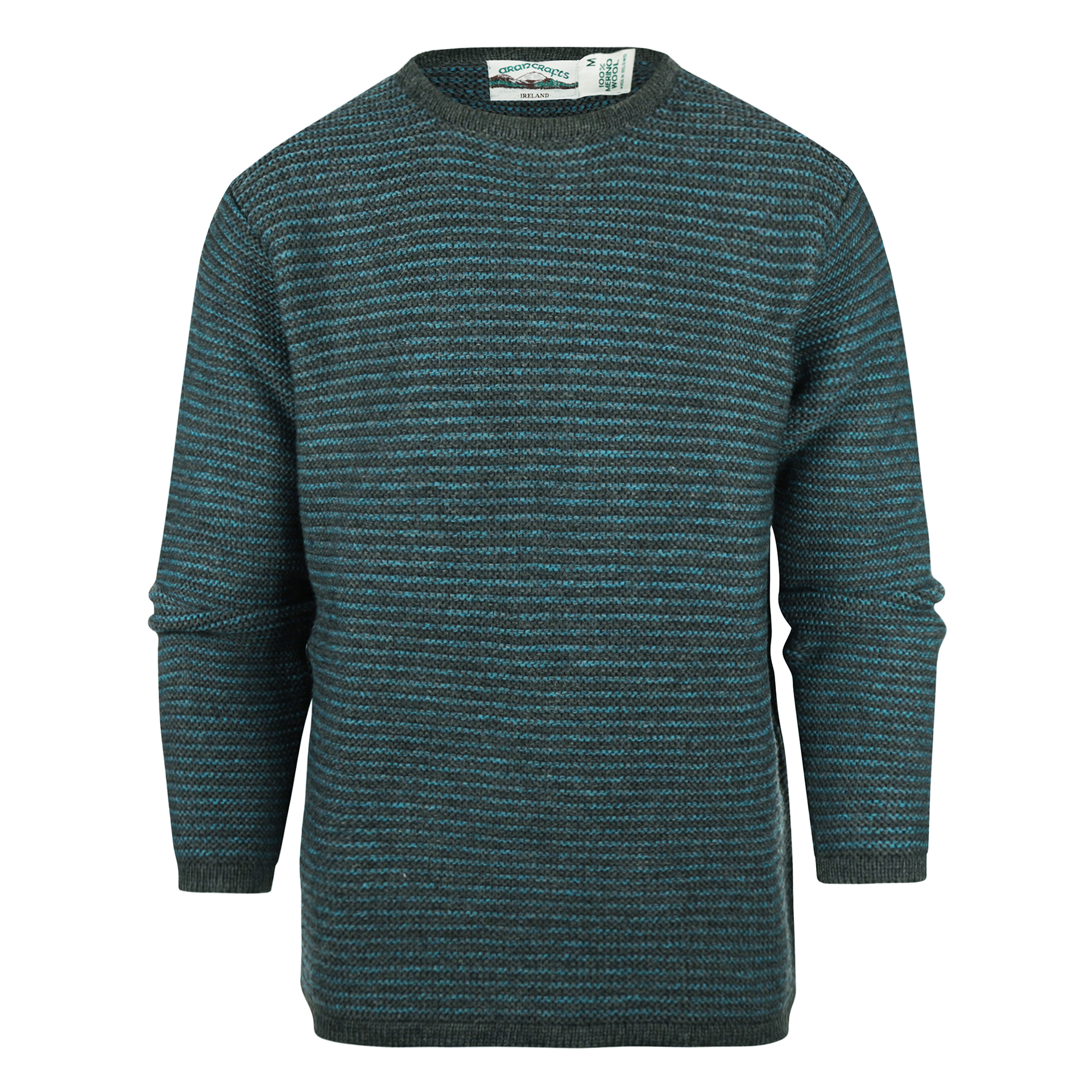 Aran Crafts Wollen trui Belmullet Peacock Mix