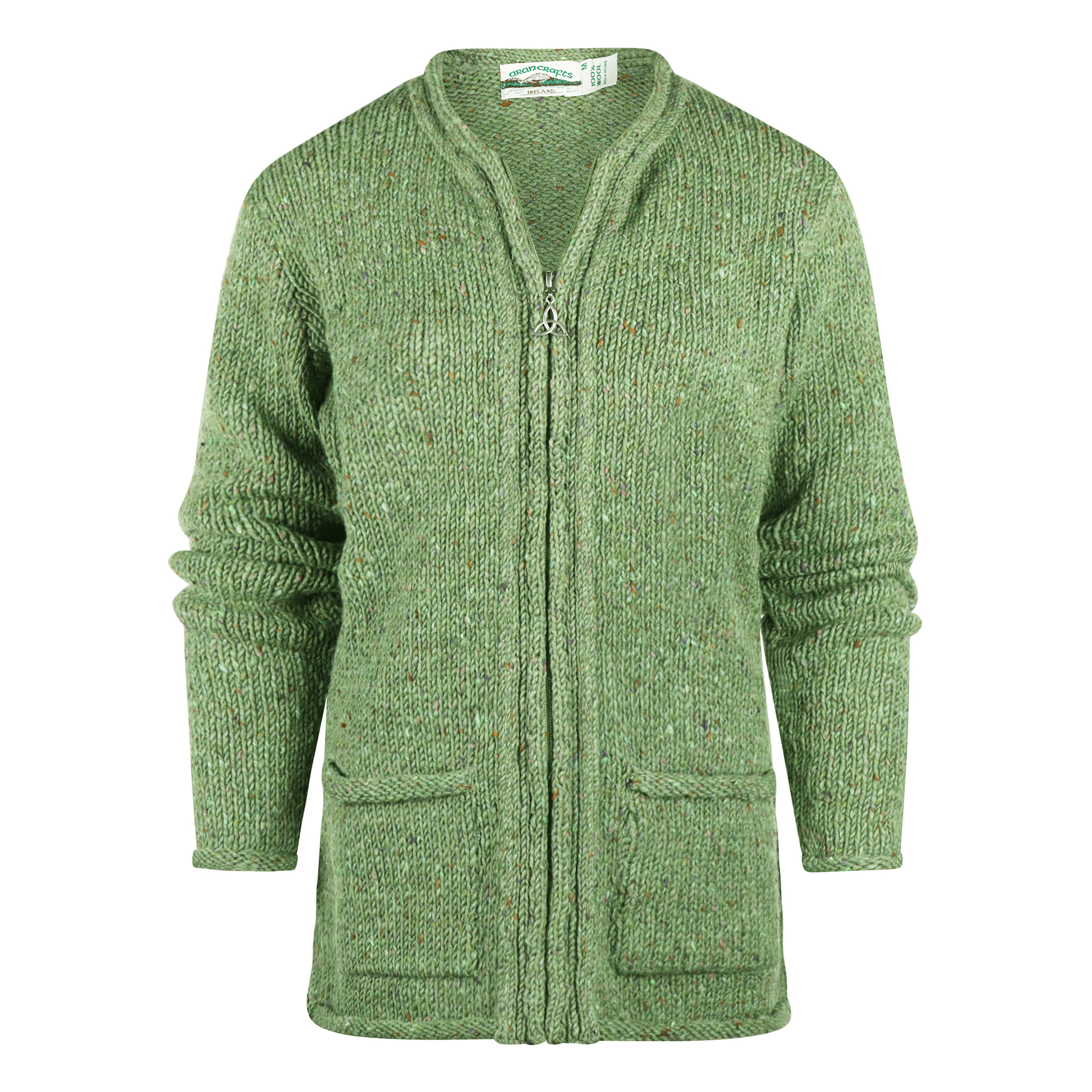 Aran Crafts Wollen Vest Inishowen Sage