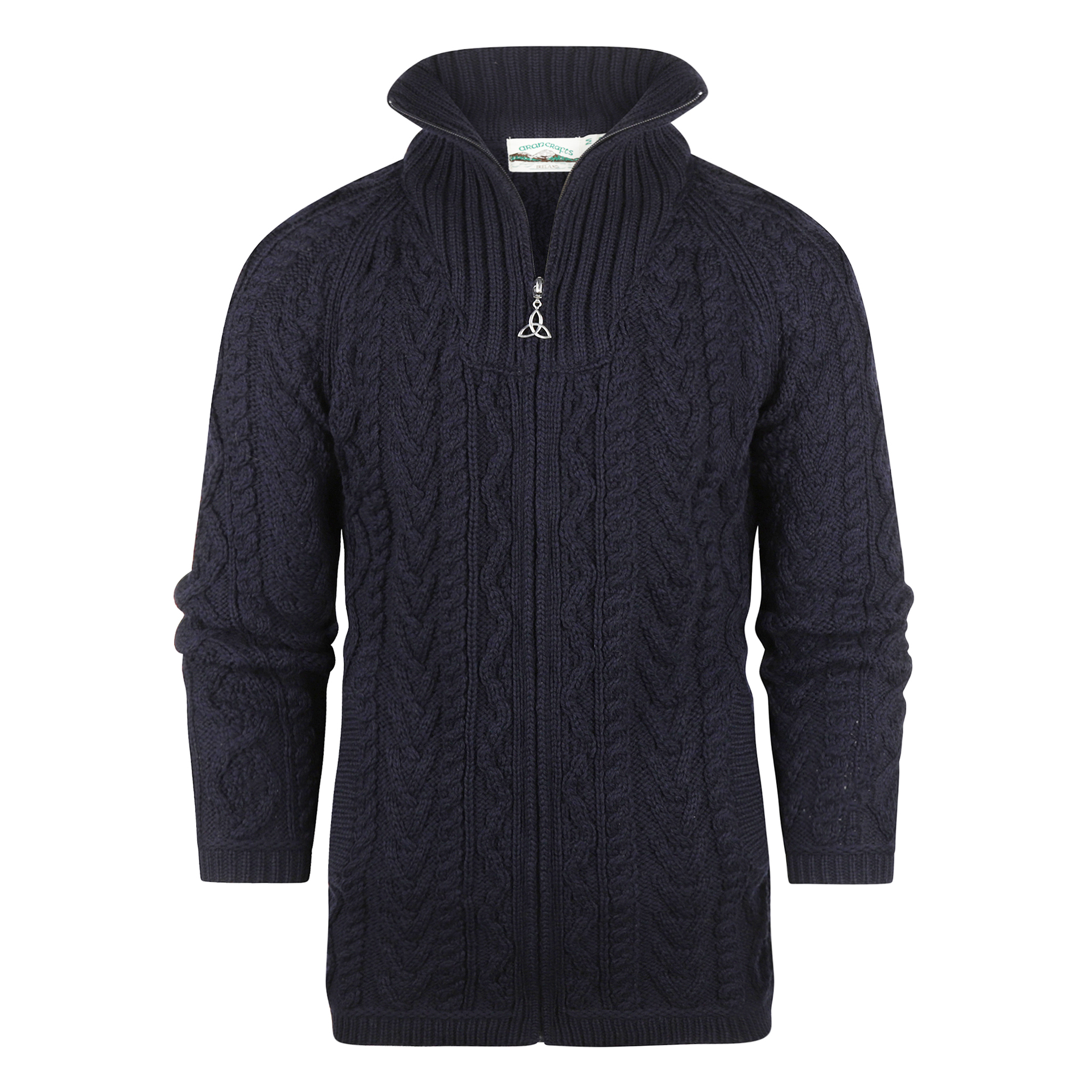 Aran Crafts Merinowollen Vest Ventry Navy